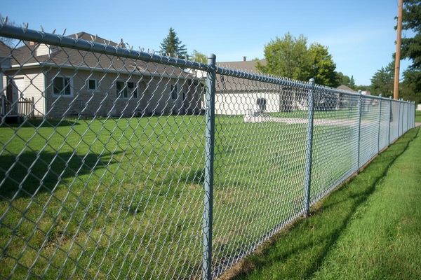 Residential Chain Link Fence Option Residential Chain Link Fence Option