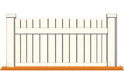 Vinyl Semi-Privacy Fences