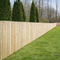 Solid wood Privacy fence Option
