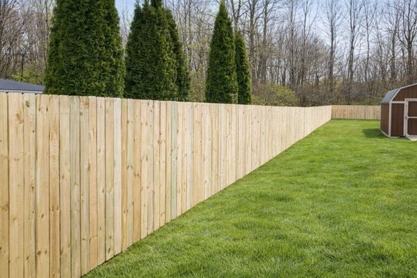 Solid wood Privacy fence Option